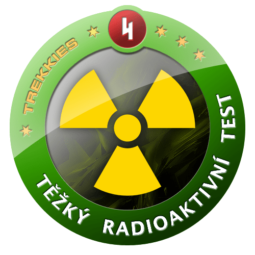 Odznáček - Těžký radioaktivní test